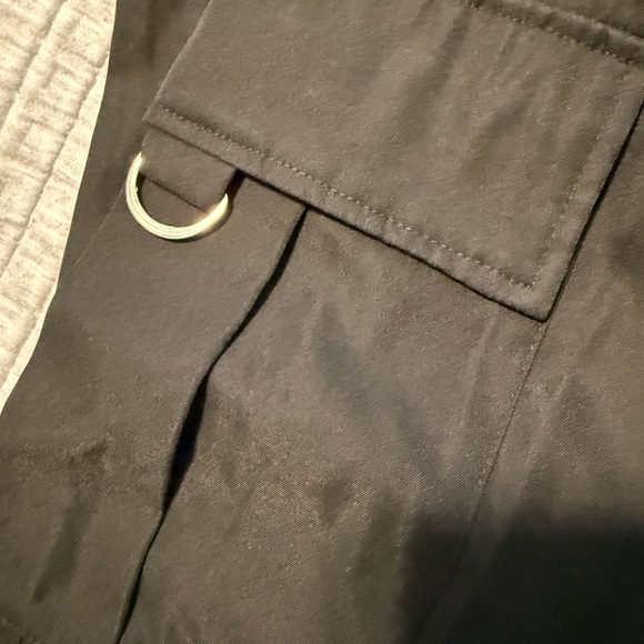Black wide leg Cargo Pants - Picture 3 of 3
